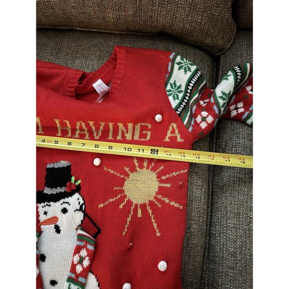 I’m Having A Meltdown - Women’s Light-up Christmas Sweater, Sz S (3-5) Flaw - Picture 8 of 13